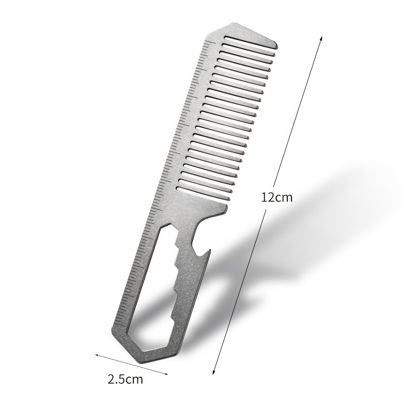 Comb Pocket Titanium - Neuer Multifunktionskamm aus Titanlegierung mit integriertem
