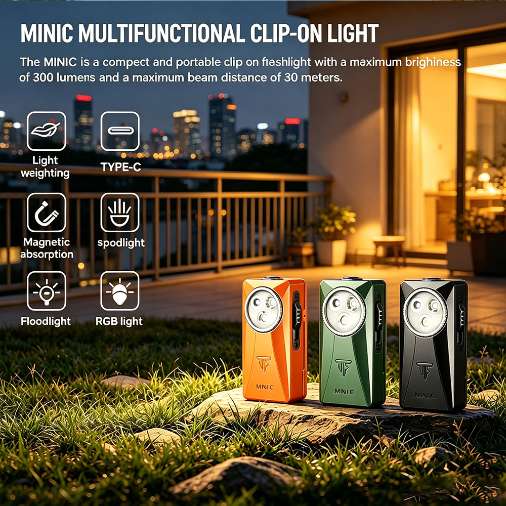 Edc Carry Clip - Trustfire MINIC 800 Lumen EDC Taschenlampe