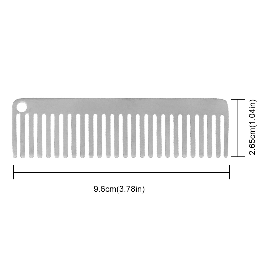 Comb Pocket Titanium - Titan-Kamm, antistatisch, Taschen-Titan-Kamm, Outdoor-Haarkamm, kleiner, leichter