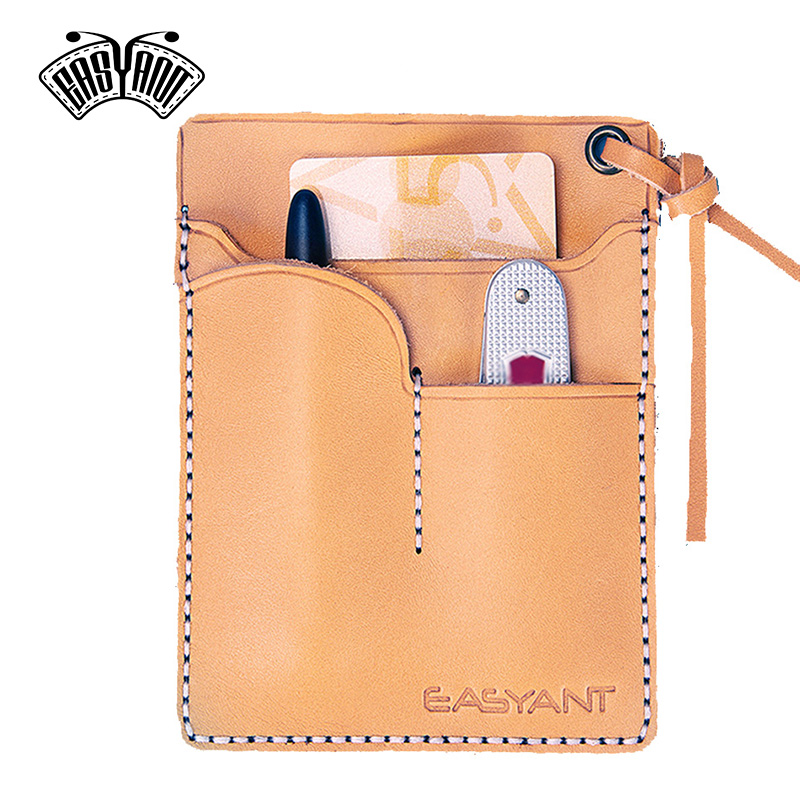 Multitool Credit Card - Mode-Trend Handgemachte Gemüse Gegerbtem Leder Leder