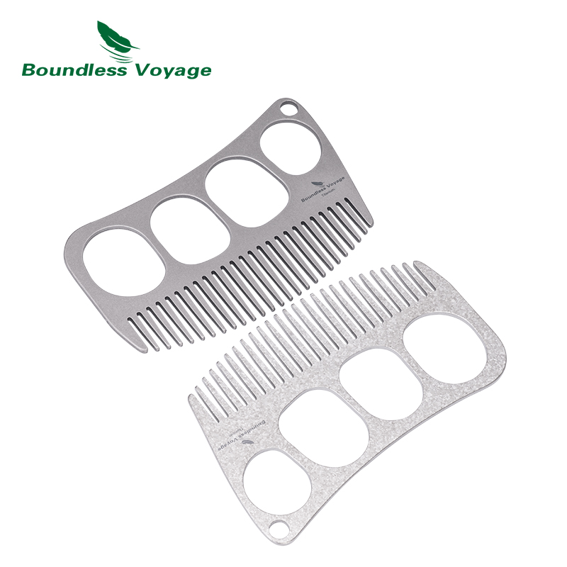 Comb Pocket Titanium - Boundless Voyage Titan-Kamm ohne Griff für