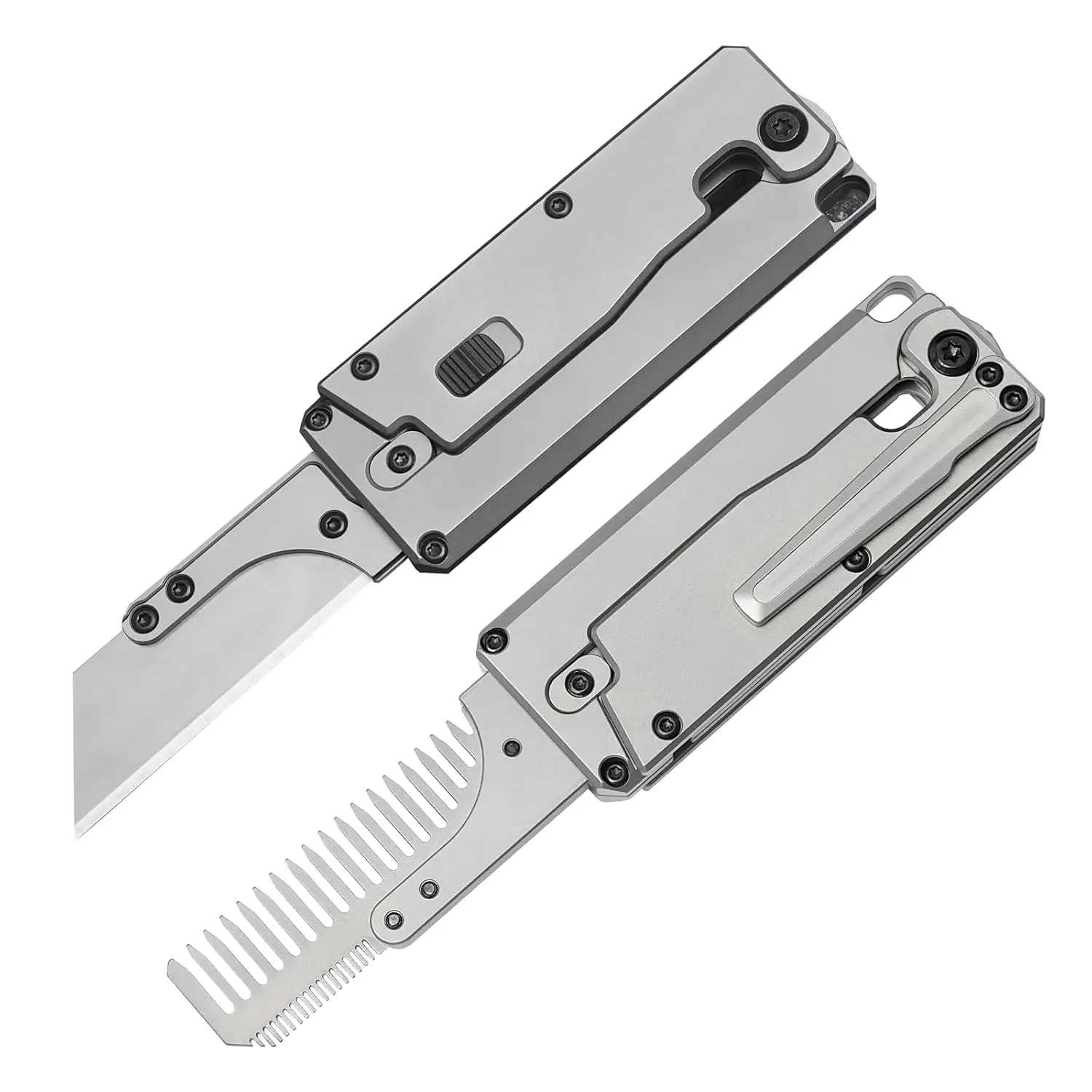 Comb Pocket Titanium - FEGVE TC347 2-in-1 Titan-Griff Karotten- und