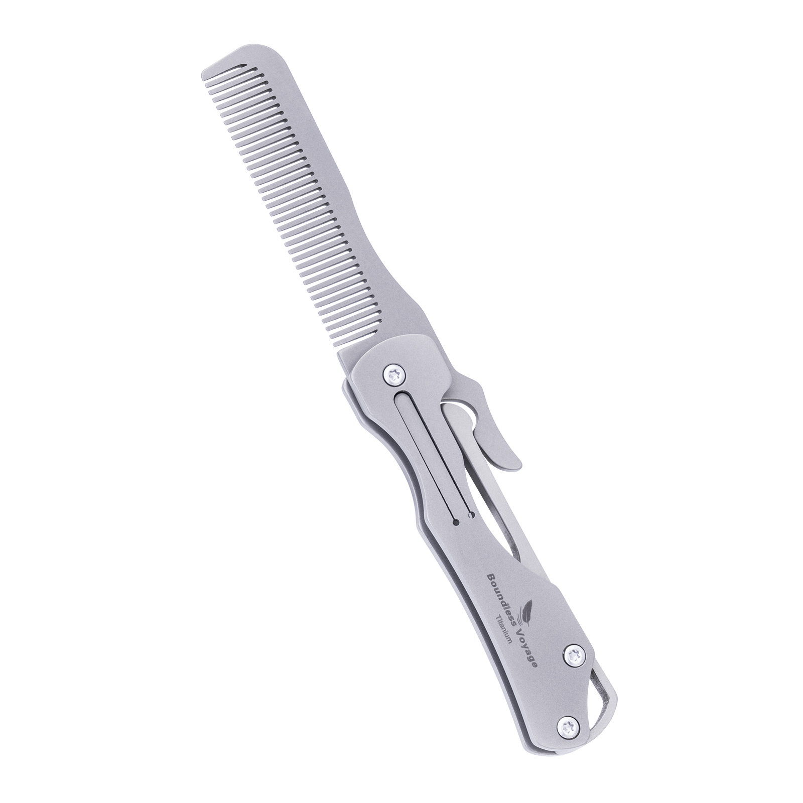 Comb Pocket Titanium - Boundless Voyage faltbarer Titankamm, ultraleichte tragbare