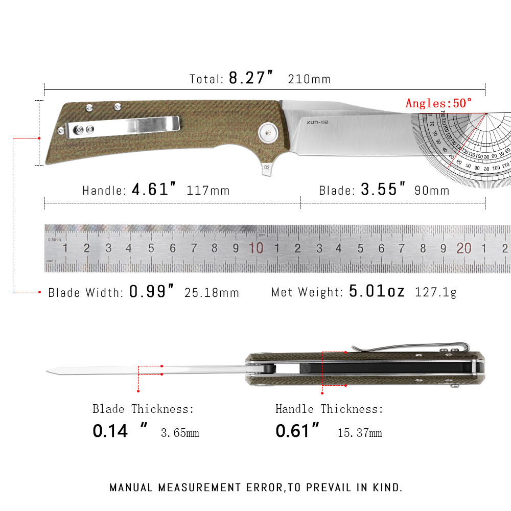 Shooziz XUN112 EDC Klappmesser – Edc Carry Clip Bewertung und Preis