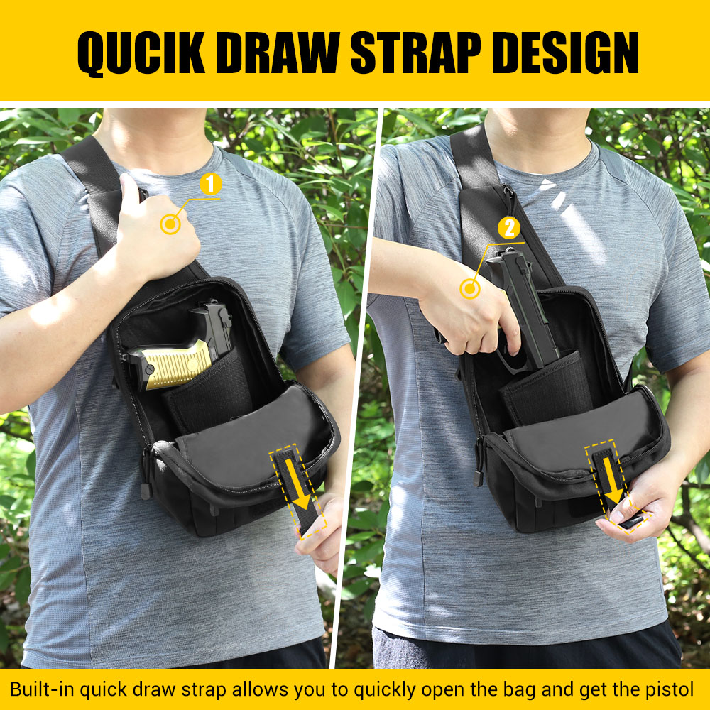 Taktische Pistolen-Tasche Verd – Edc Concealed Carry Sling Bag Bewertung und Preis