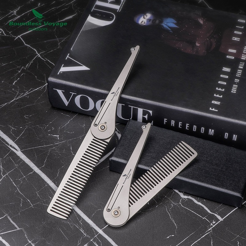 Faltbarer Haarkamm aus reinem  – Comb Pocket Titanium Bewertung und Preis
